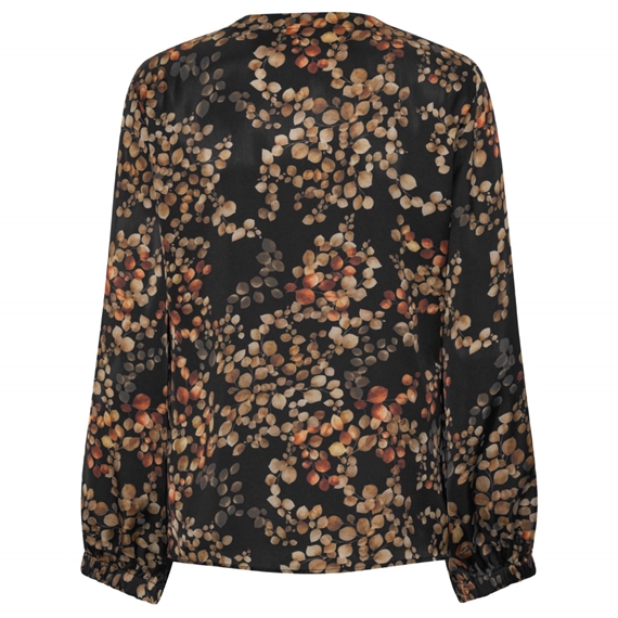 Karmamia Sophia Bluse, Melange Noir